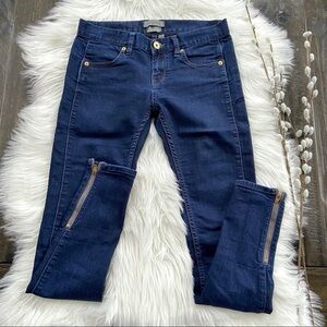 Ted Baker ankle zip skinny jeans sz 26